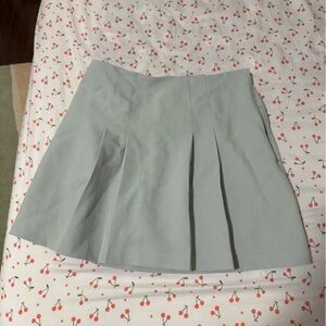 ABERCROMBIE AND FITCH Aqua pleated Mini Skirt with shorts